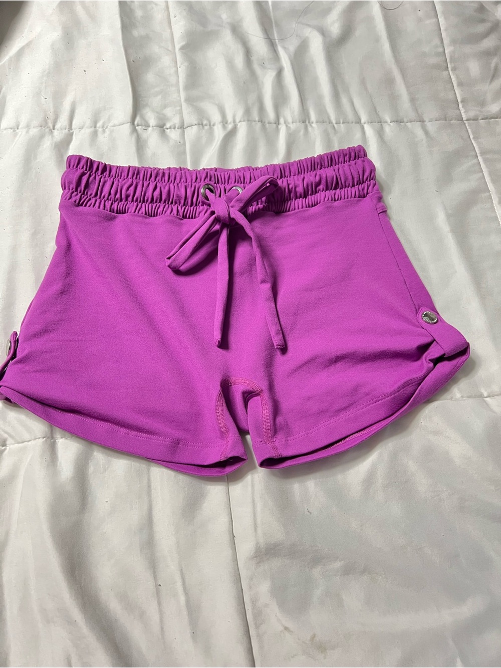 Bombshell Sportswear Magenta Elastic Waist Athletic Shorts